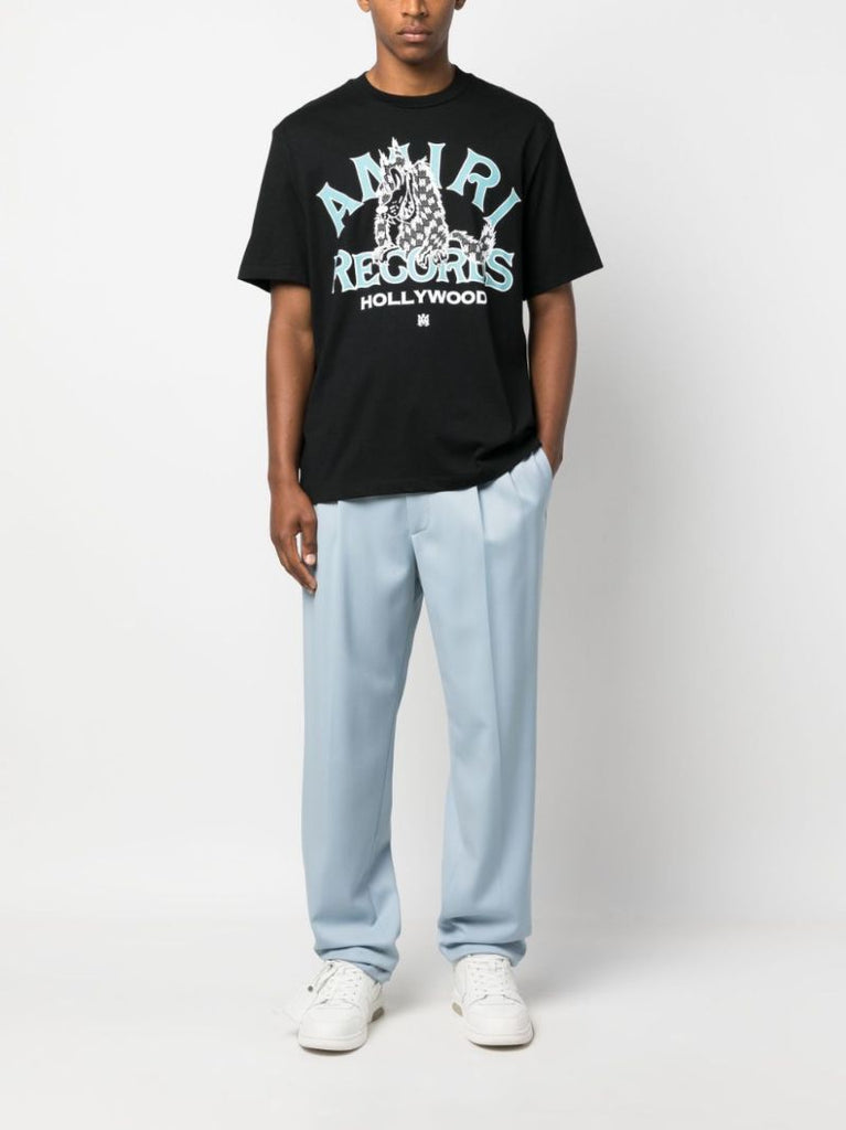 Black Wolf Logo-print Cotton T-shirt
