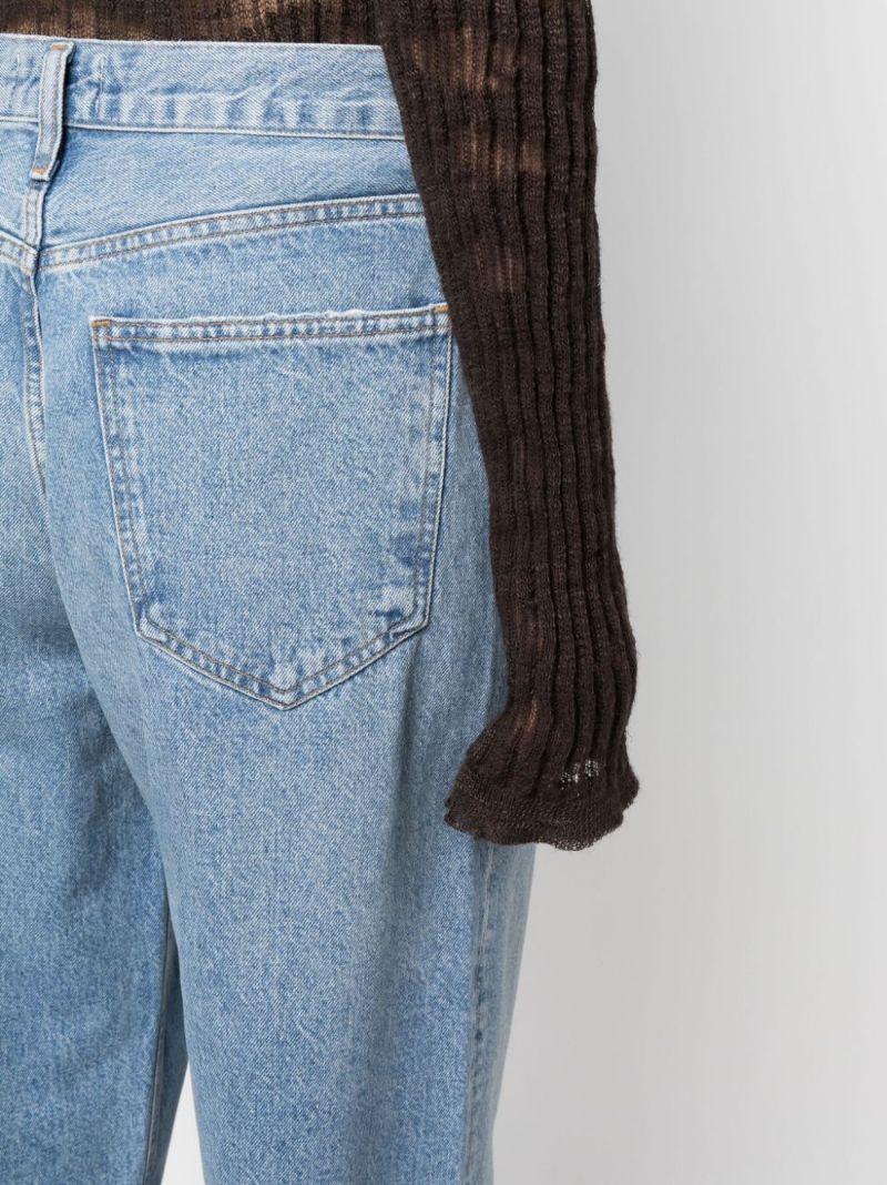 Blue Low Slung Baggy Jeans