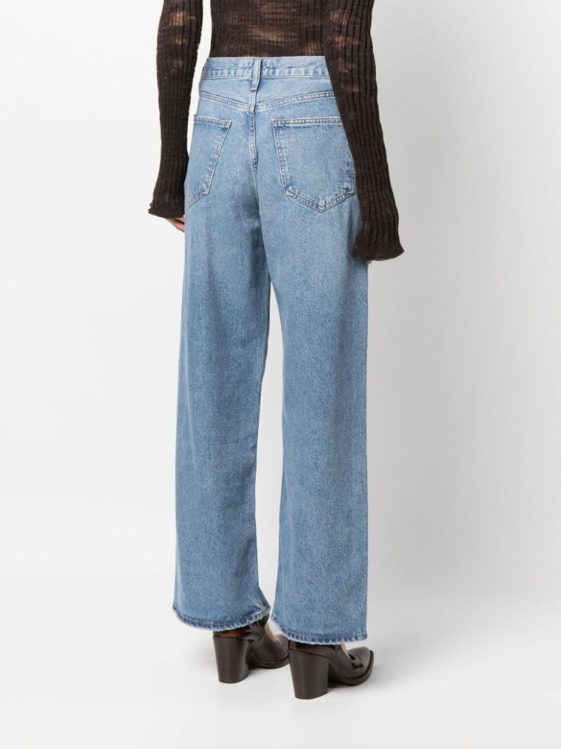 Blue Low Slung Baggy Jeans