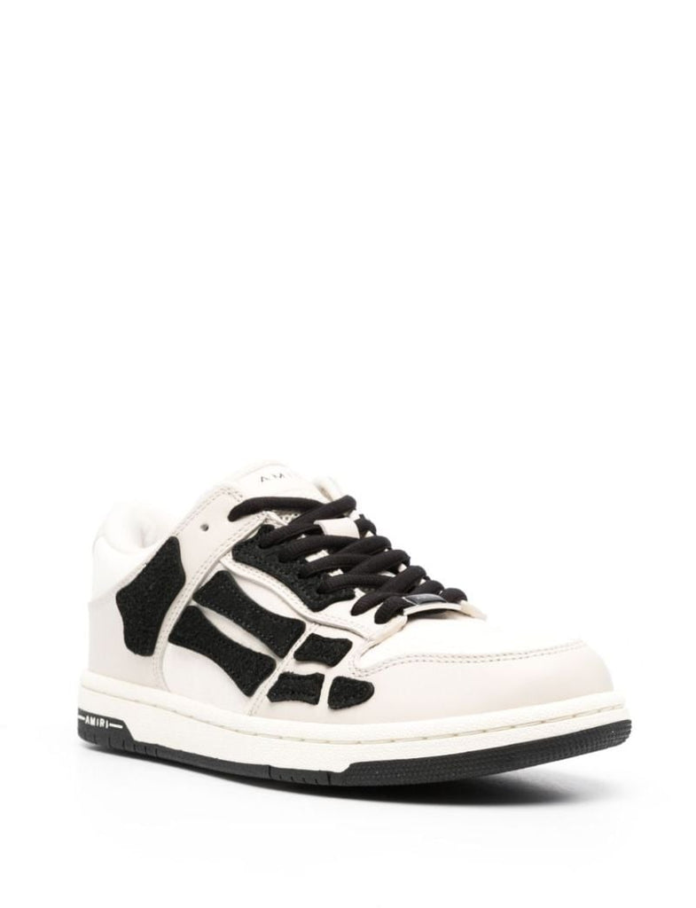 White Skel Top Low Leather Sneakers