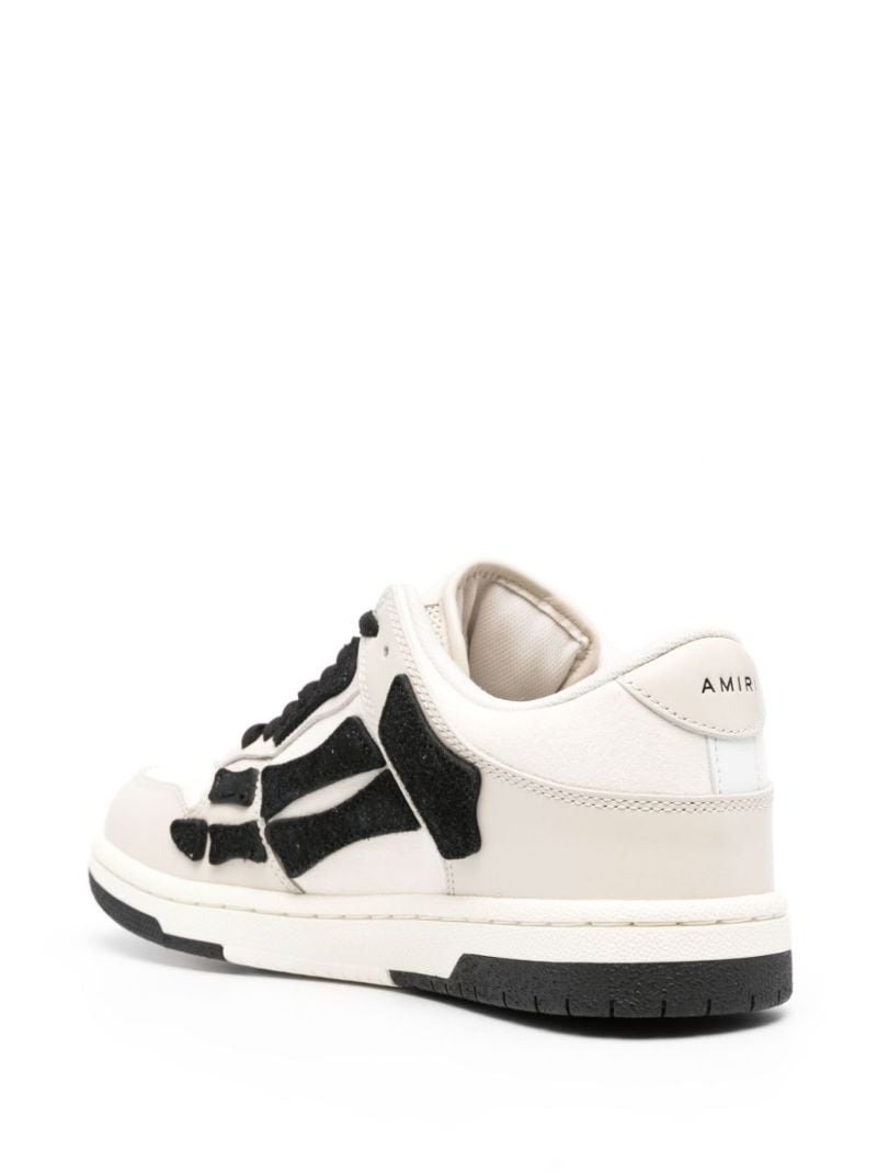 White Skel Top Low Leather Sneakers