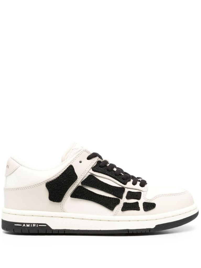 White Skel Top Low Leather Sneakers
