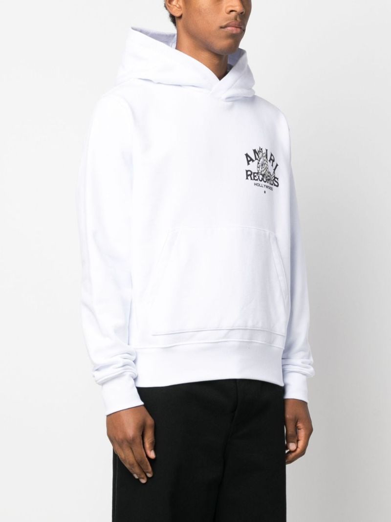White Wolf Logo-print Cotton Hoodie