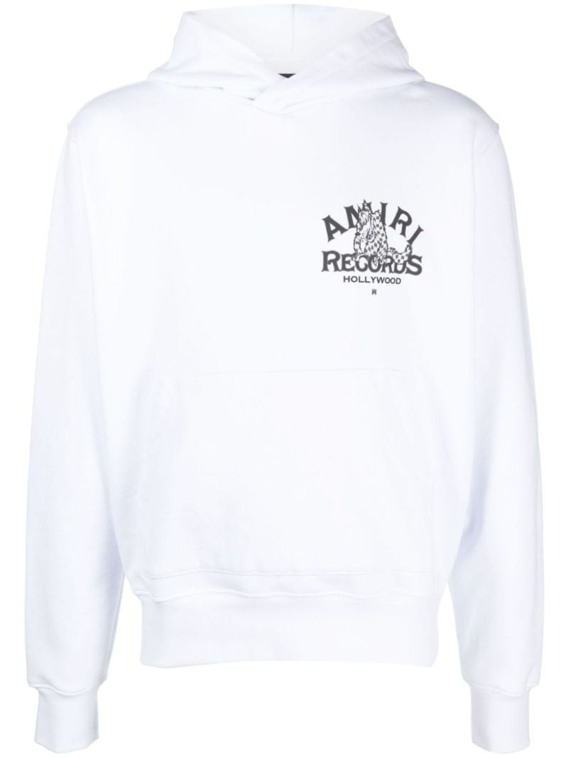 White Wolf Logo-print Cotton Hoodie