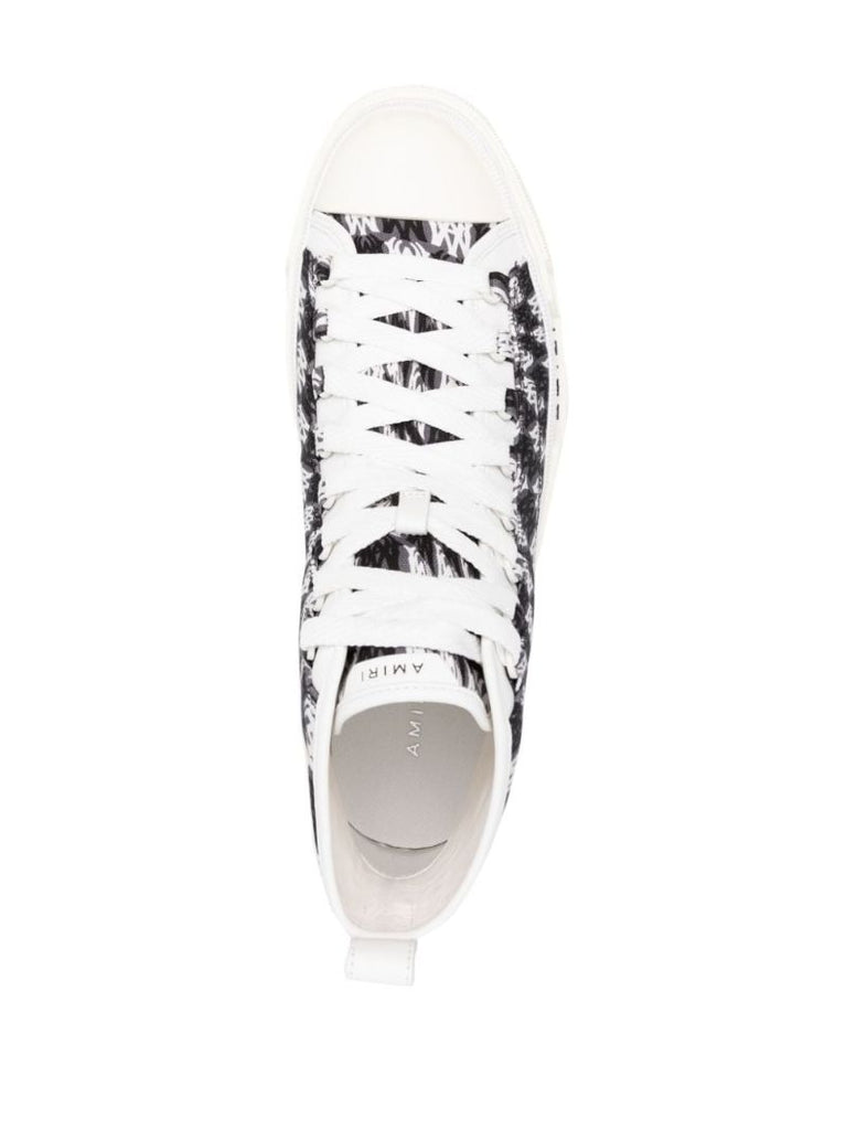 Black Monogram High-top Sneakers
