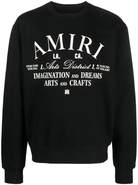 Black Arts District-print Cotton Sweatshirt
