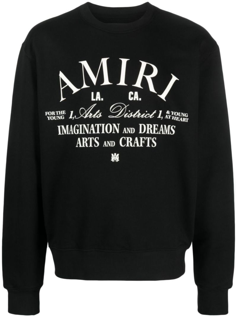 Black Arts District-print Cotton Sweatshirt