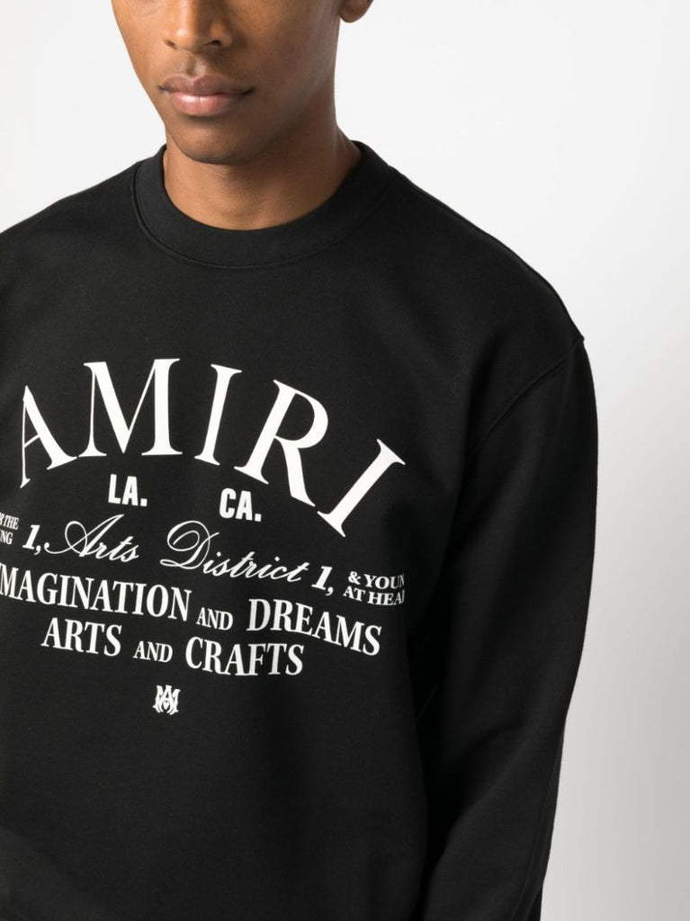 Black Arts District-print Cotton Sweatshirt