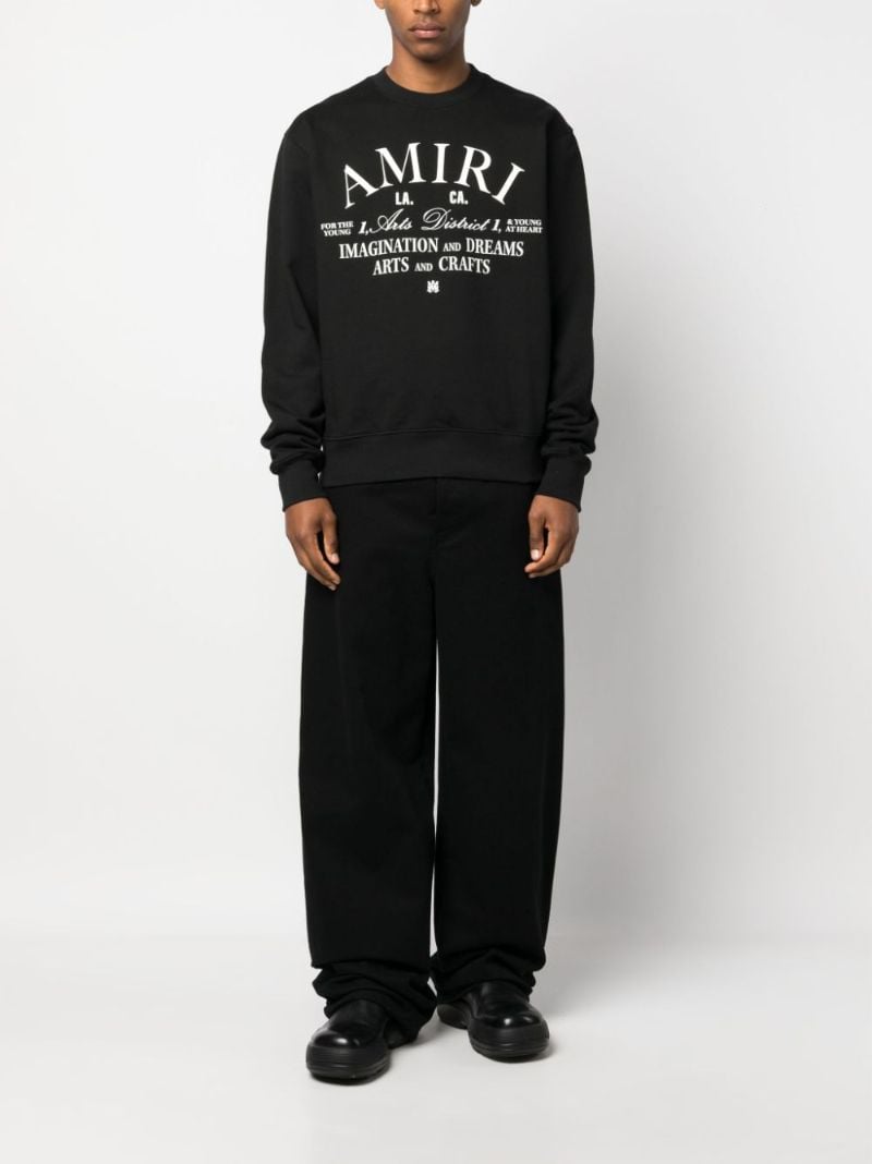 Black Arts District-print Cotton Sweatshirt
