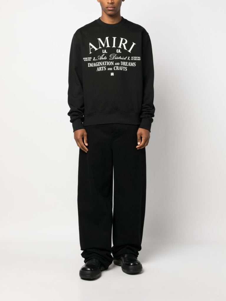 Black Arts District-print Cotton Sweatshirt