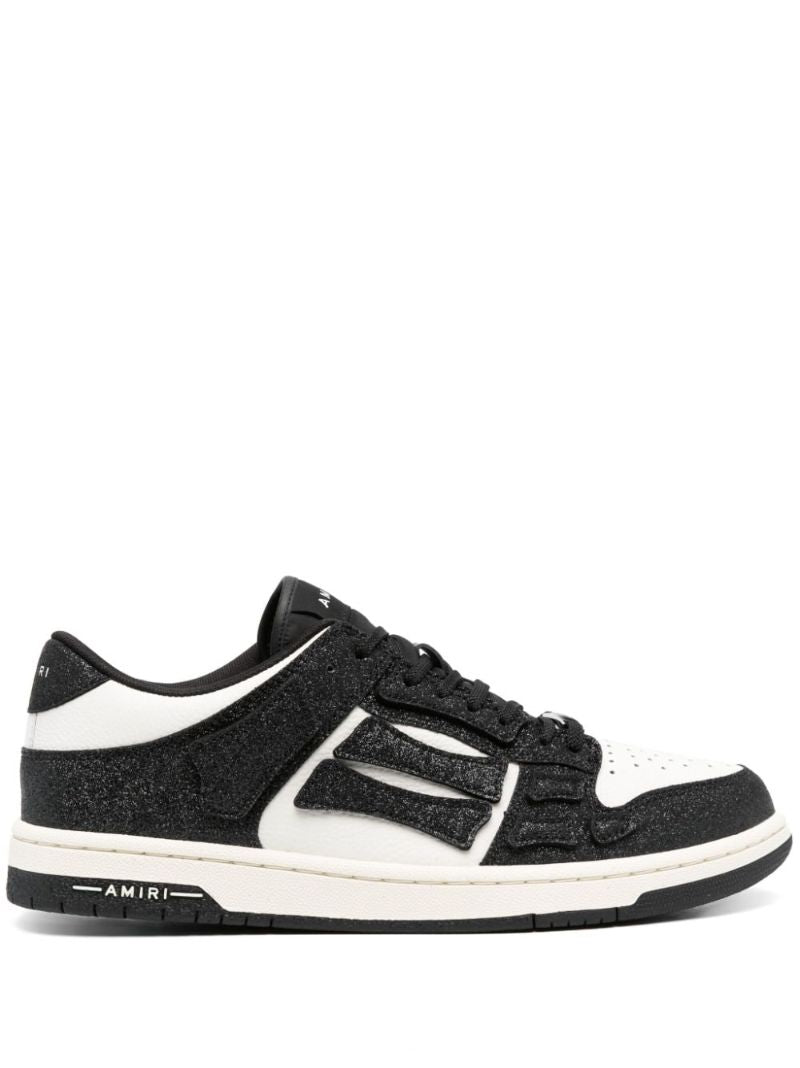Black Crystal Skel Low-top Sneakers
