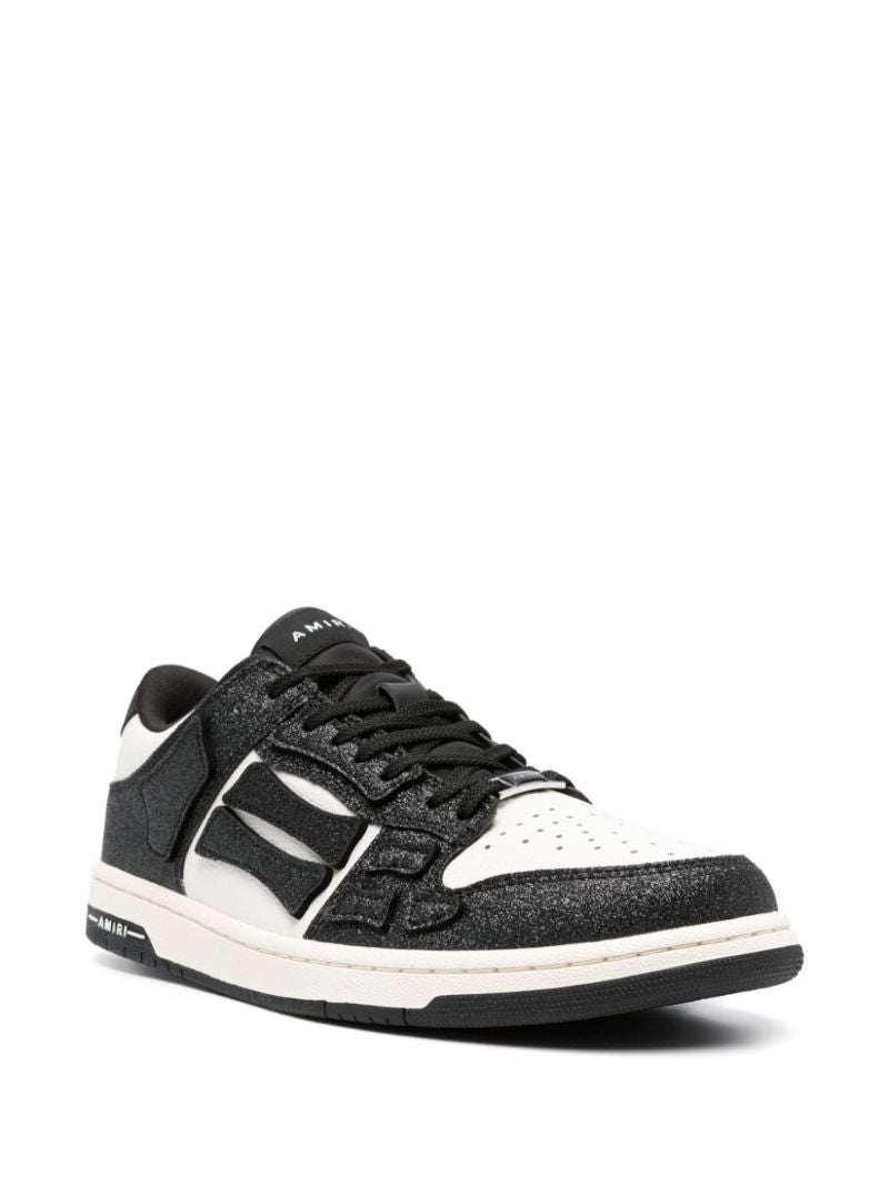 Black Crystal Skel Low-top Sneakers