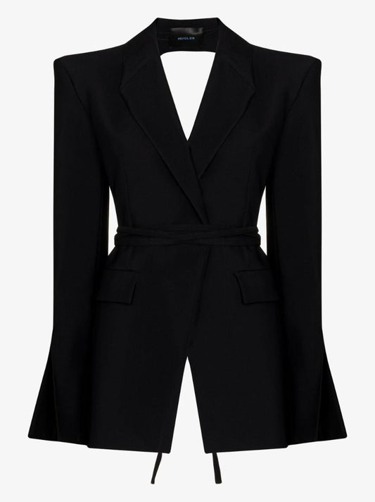 Black Open Back Blazer