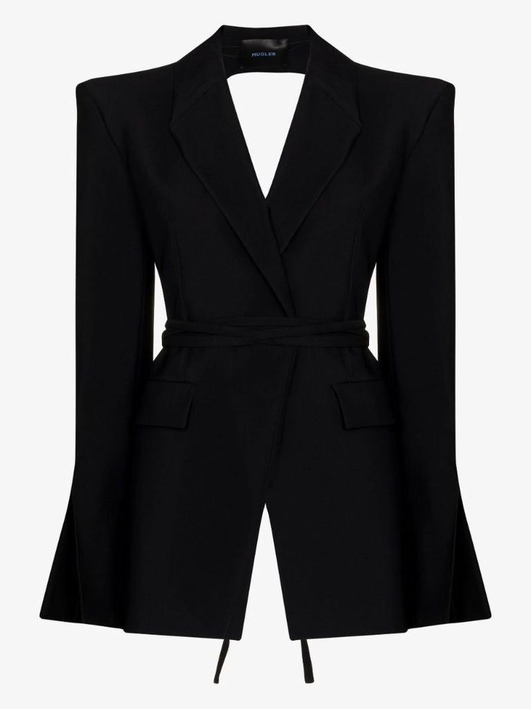 Black Open Back Blazer