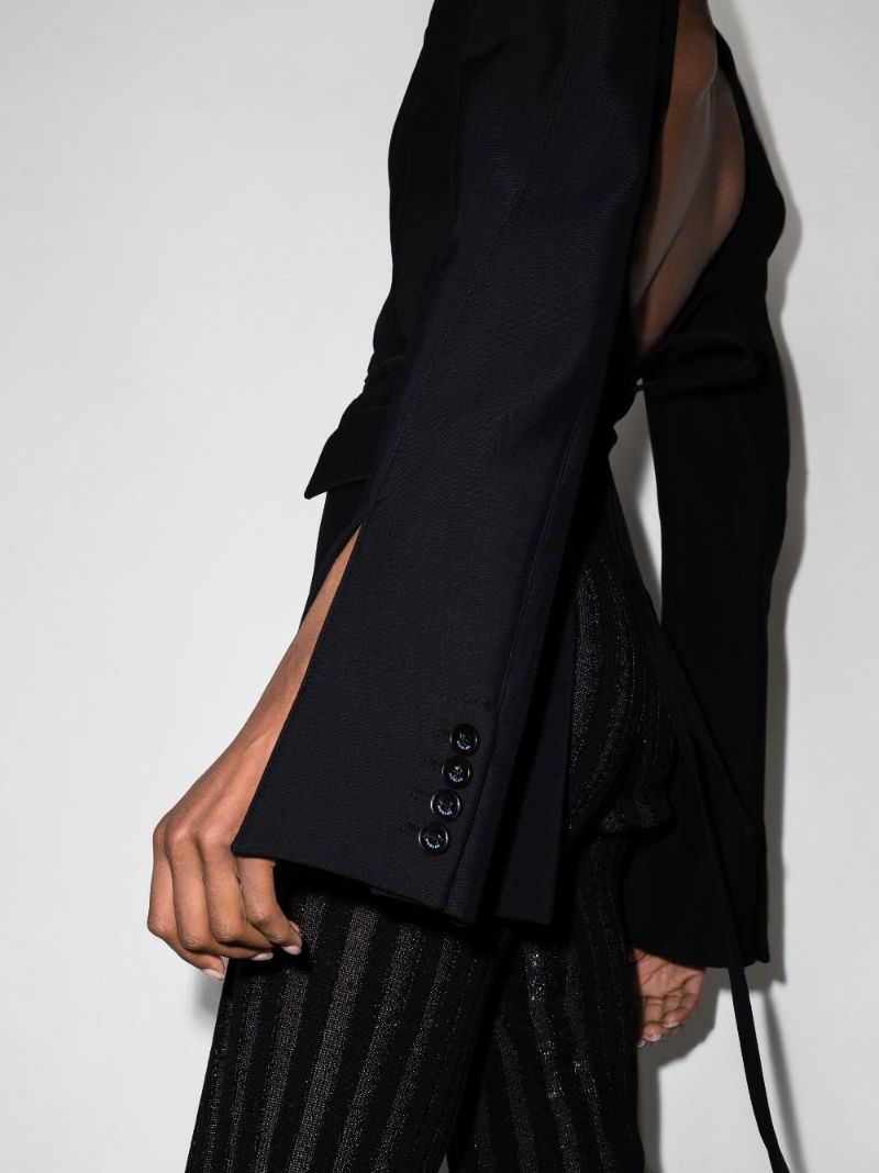 Black Open Back Blazer