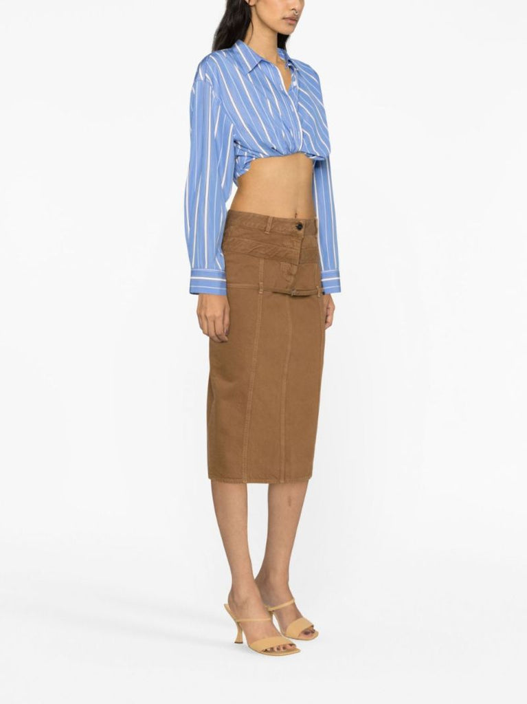 Brown La Jupe De NÃ_x0083_Â®mes Criollo Skirt