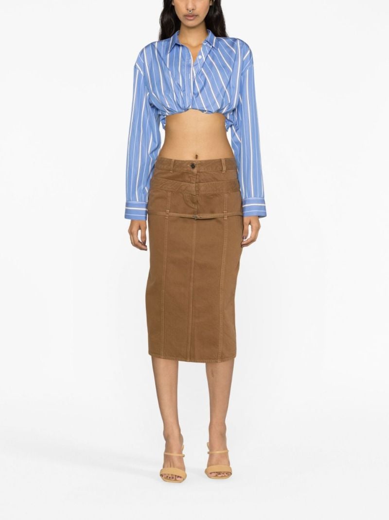 Brown La Jupe De NÃ_x0083_Â®mes Criollo Skirt