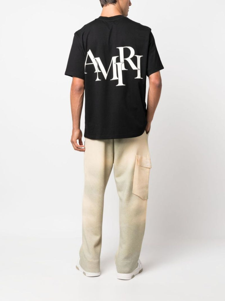 Black Logo-print Cotton T-shirt