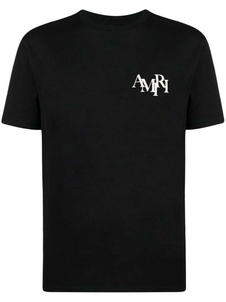 Black Logo-print Cotton T-shirt