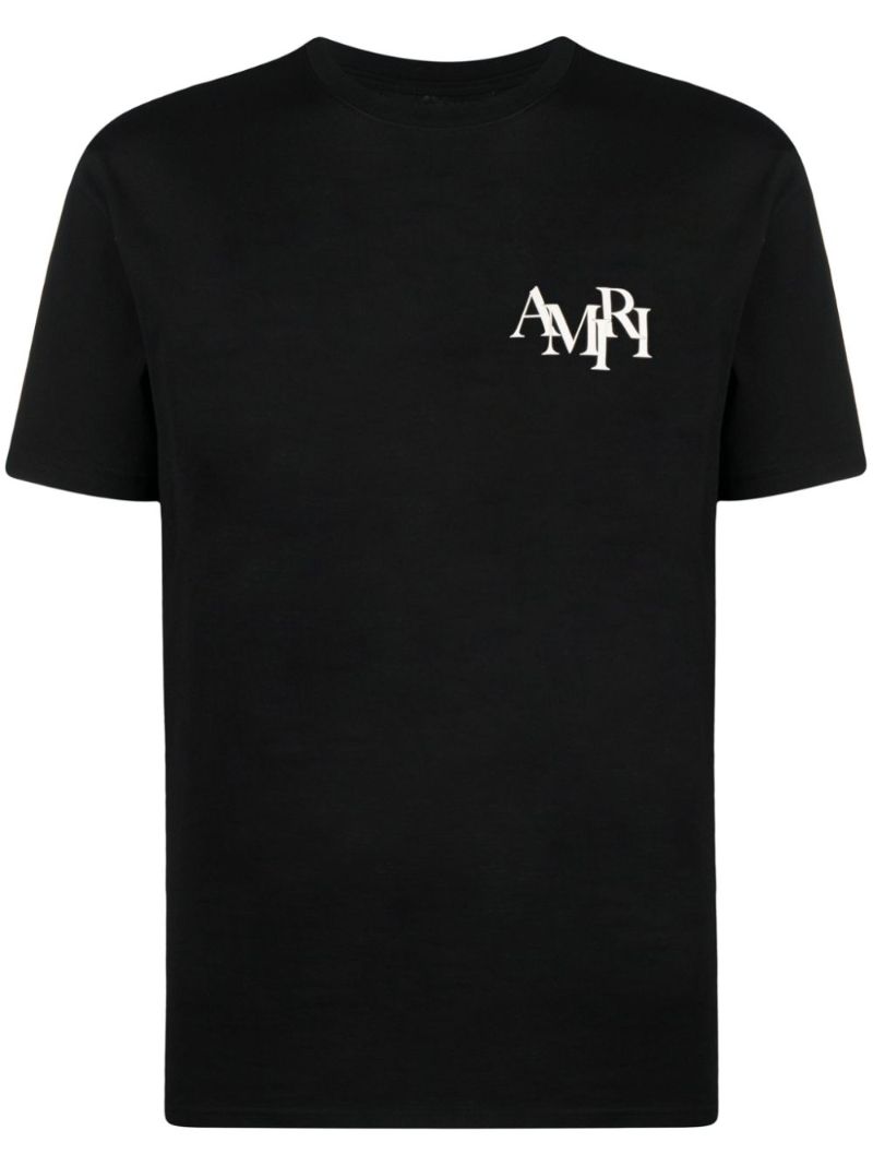 Black Logo-print Cotton T-shirt