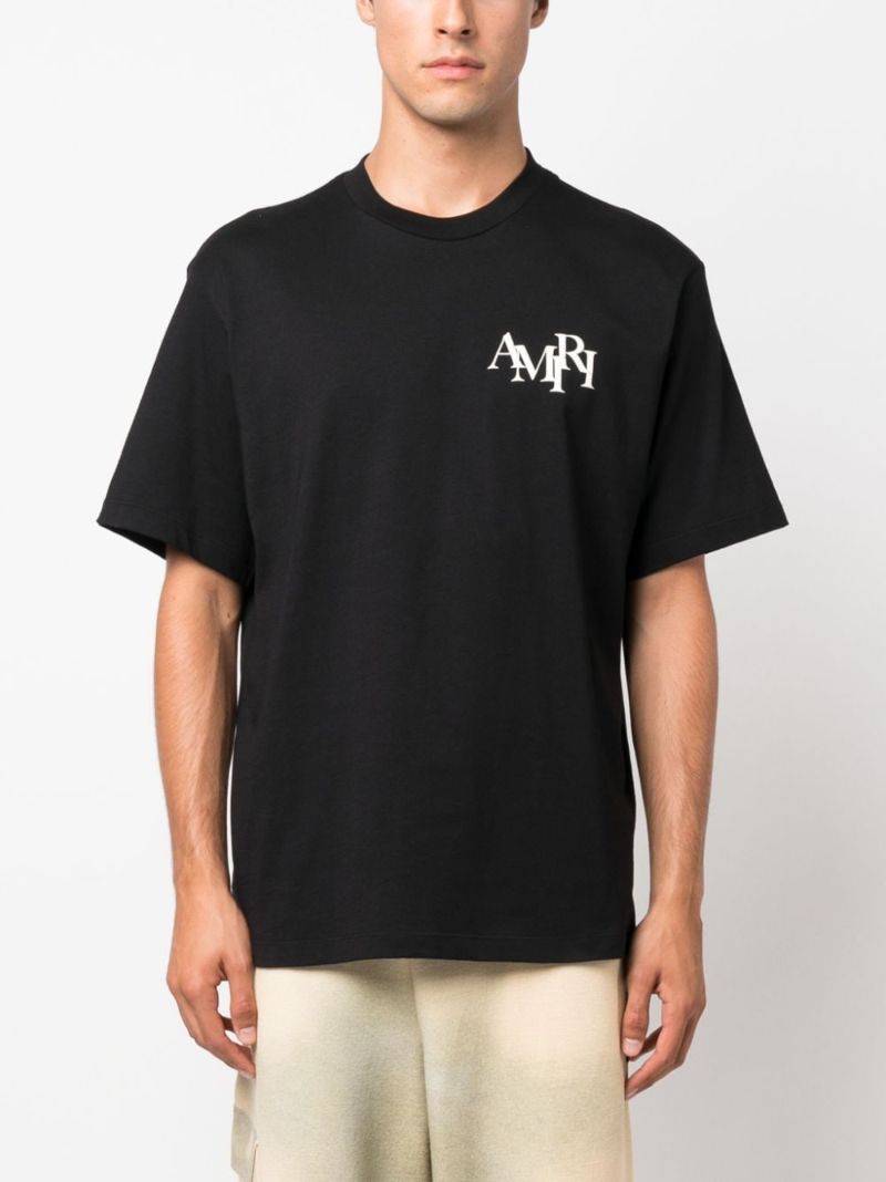 Black Logo-print Cotton T-shirt