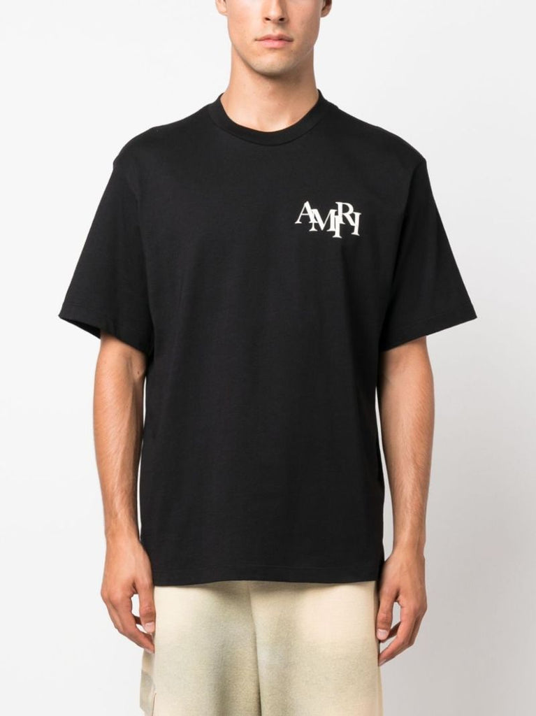 Black Logo-print Cotton T-shirt