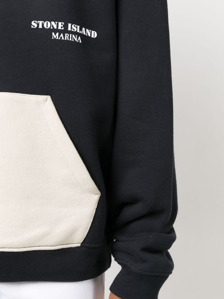 Blue Marina Cotton Hoodie