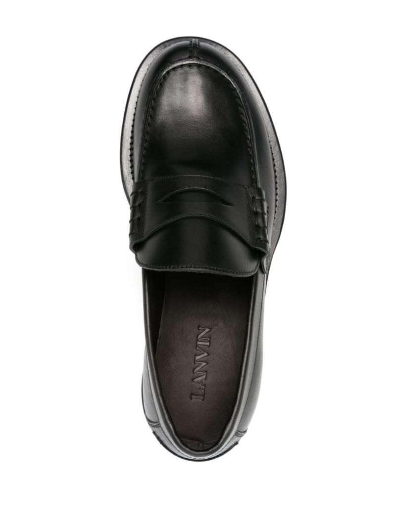 Black Medley Leather Loafers