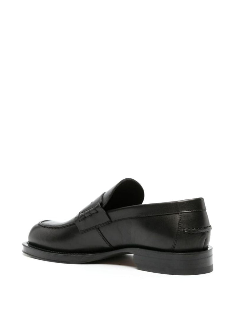 Black Medley Leather Loafers
