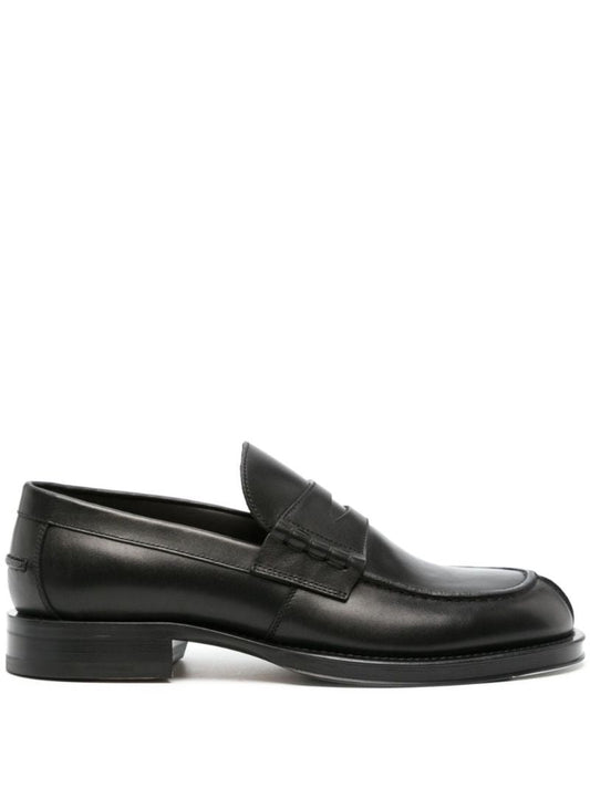 Black Medley Leather Loafers