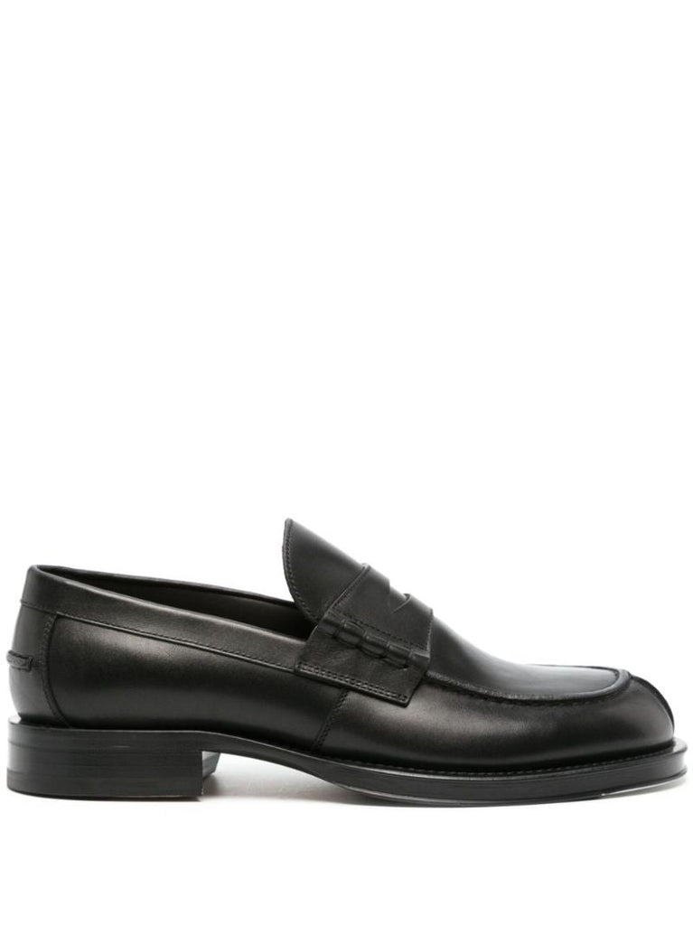 Black Medley Leather Loafers