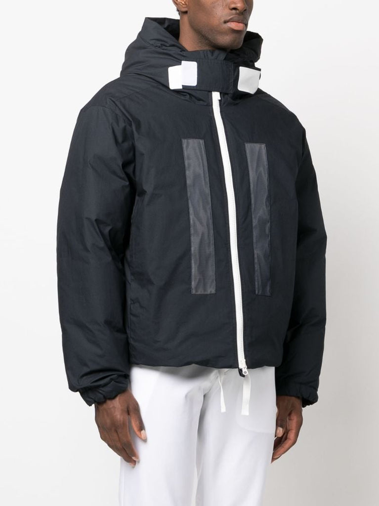 Blue Marina Hooded Cotton Jacket