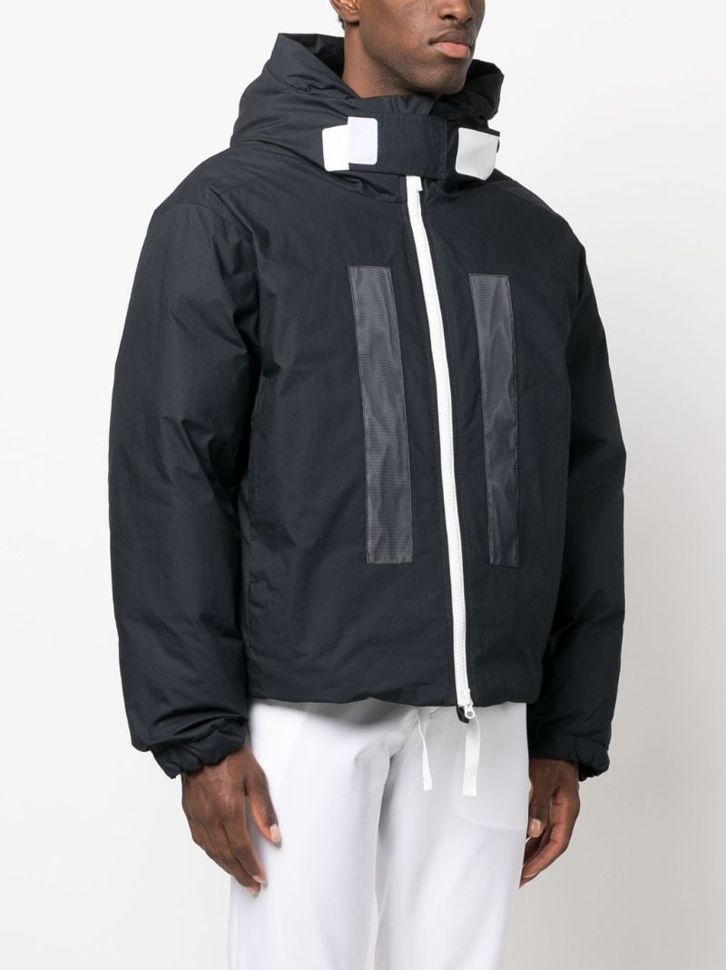 Blue Marina Hooded Cotton Jacket