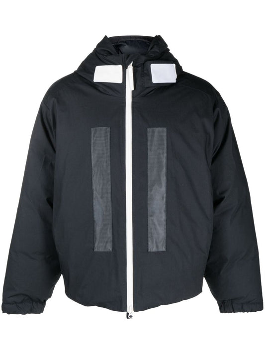 Blue Marina Hooded Cotton Jacket