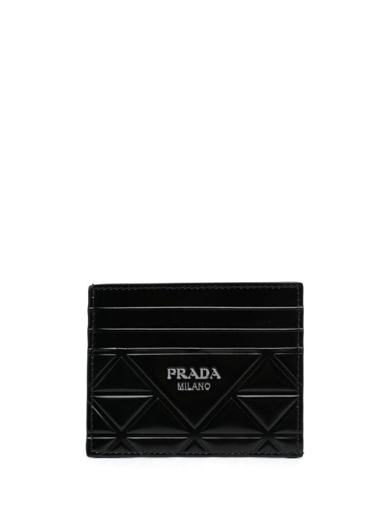 Black Logo-lettering Card Holder
