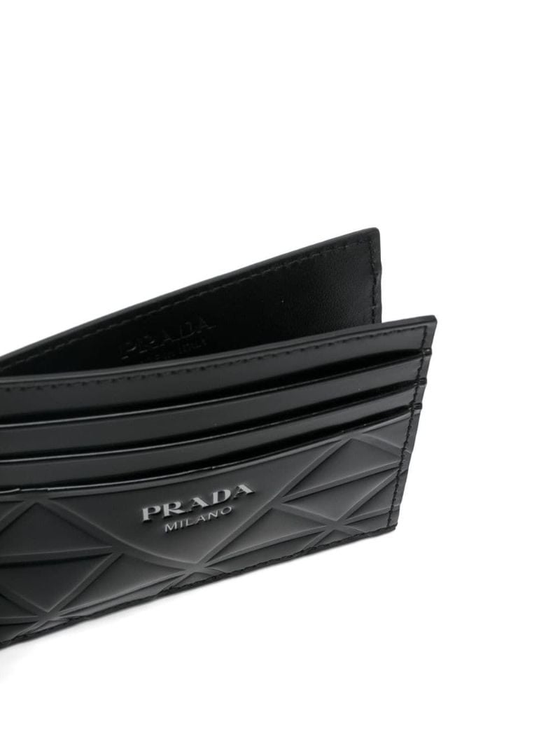 Black Logo-lettering Card Holder