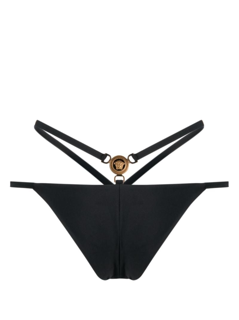Black Double-strap Medusa Head Bikini Bottoms