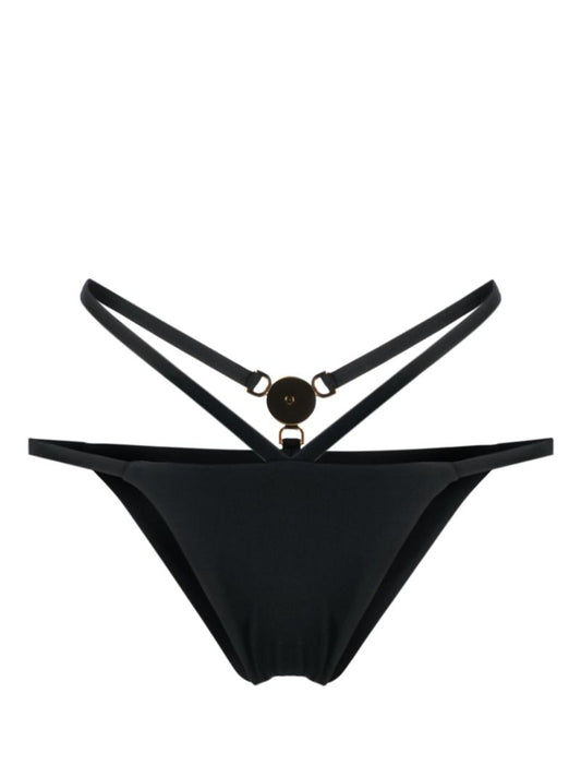 Black Double-strap Medusa Head Bikini Bottoms