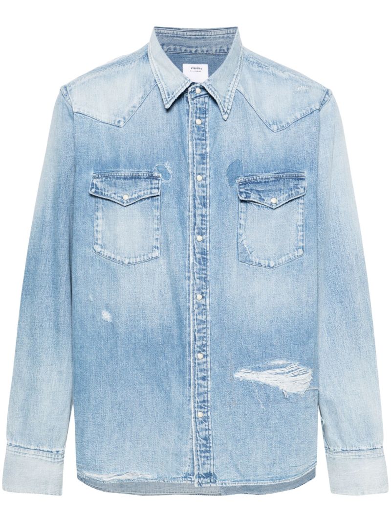 Blue Crash Denim Shirt