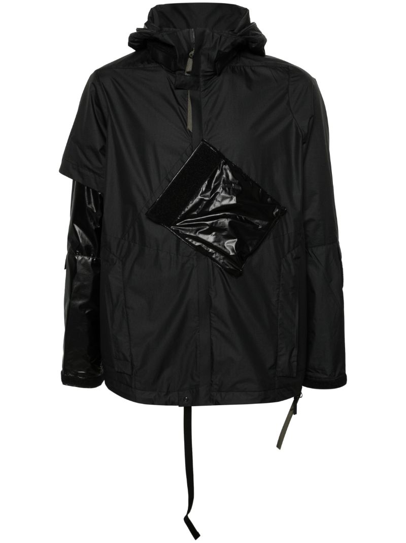 Black J36-ws Hooded Windbreaker