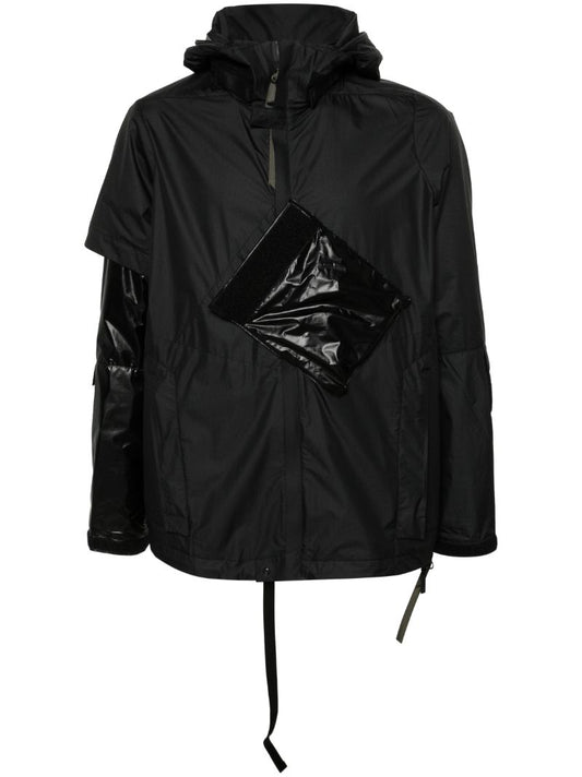 Black J36-ws Hooded Windbreaker