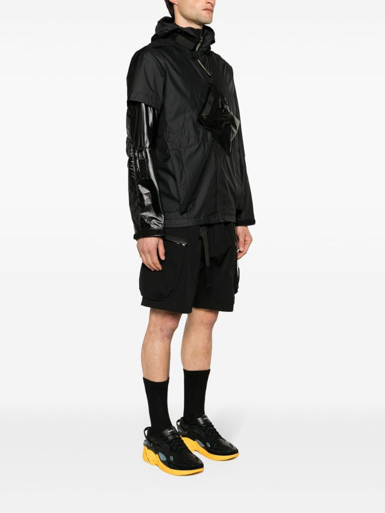 Black J36-ws Hooded Windbreaker