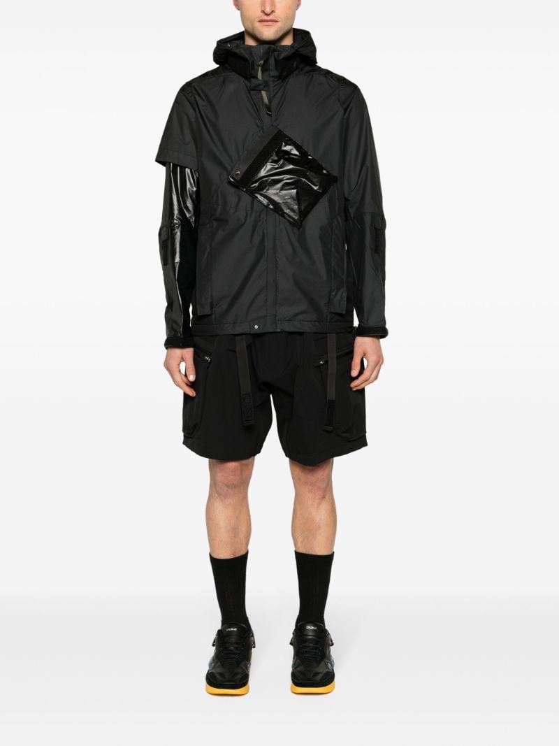 Black J36-ws Hooded Windbreaker