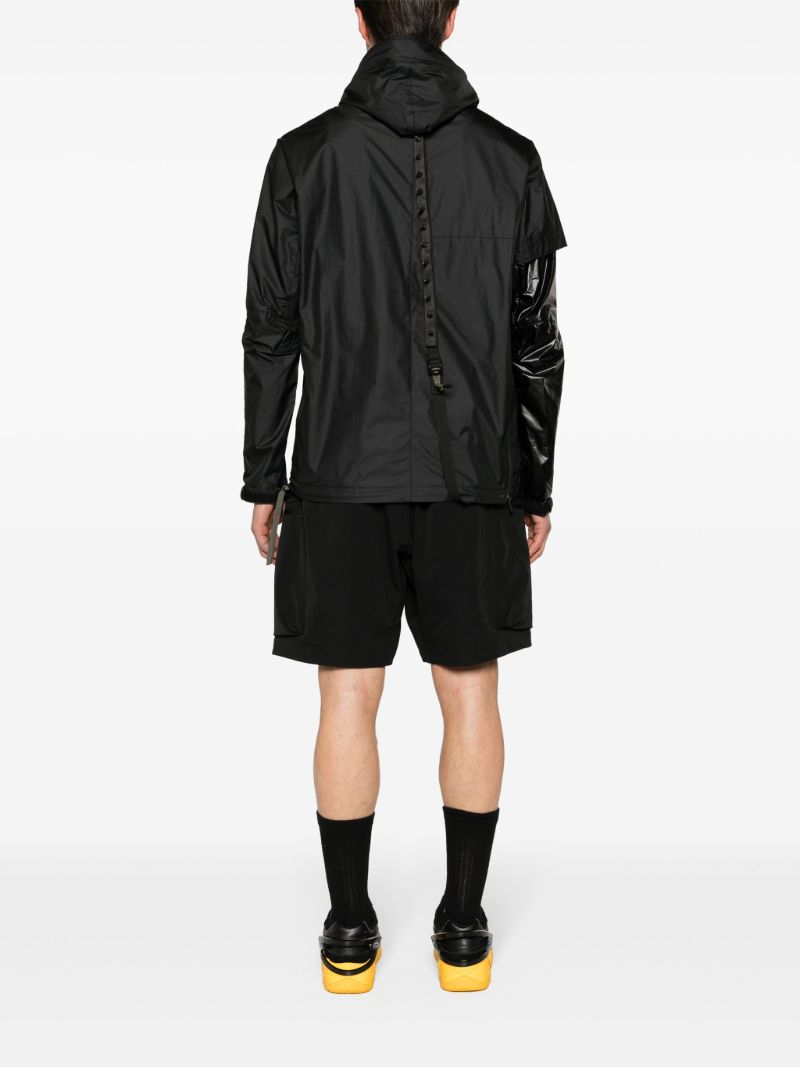 Black J36-ws Hooded Windbreaker