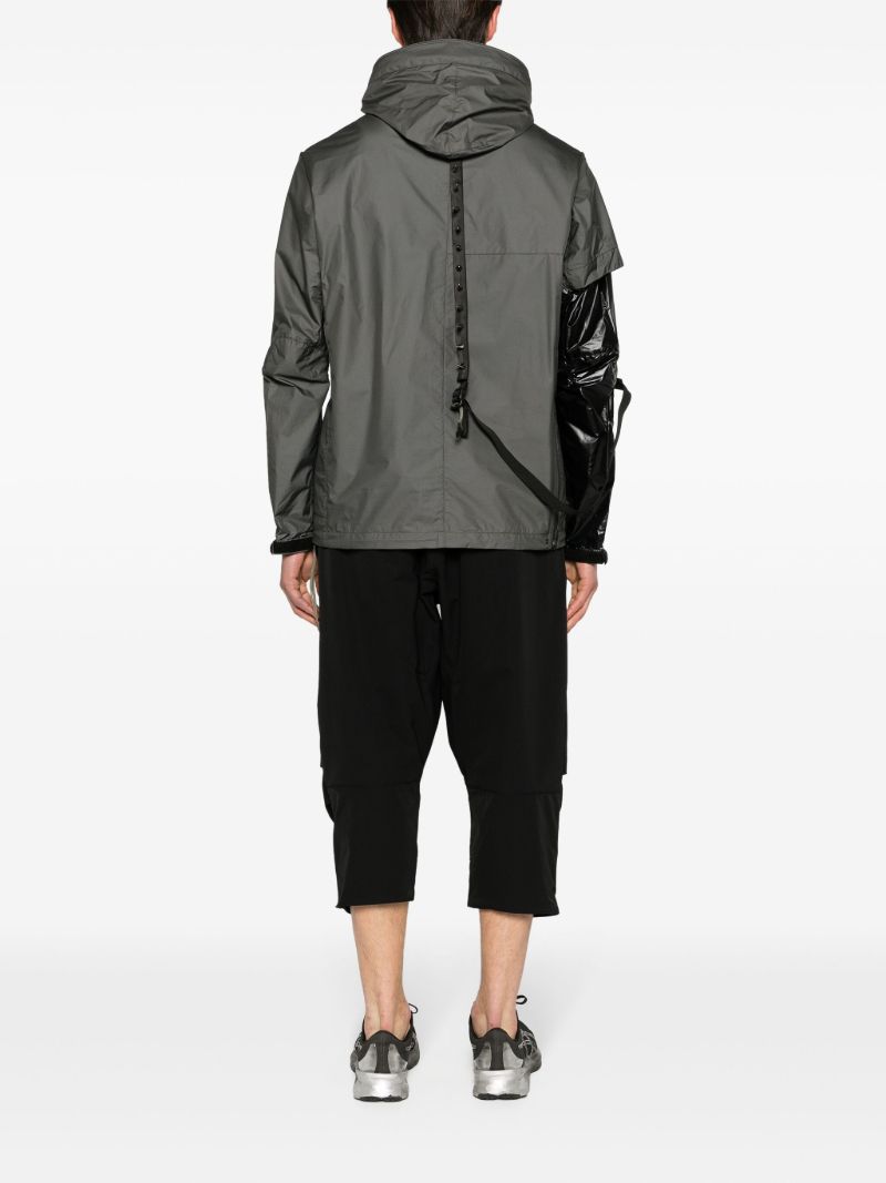 Grey J36-ws Hooded Windbreaker