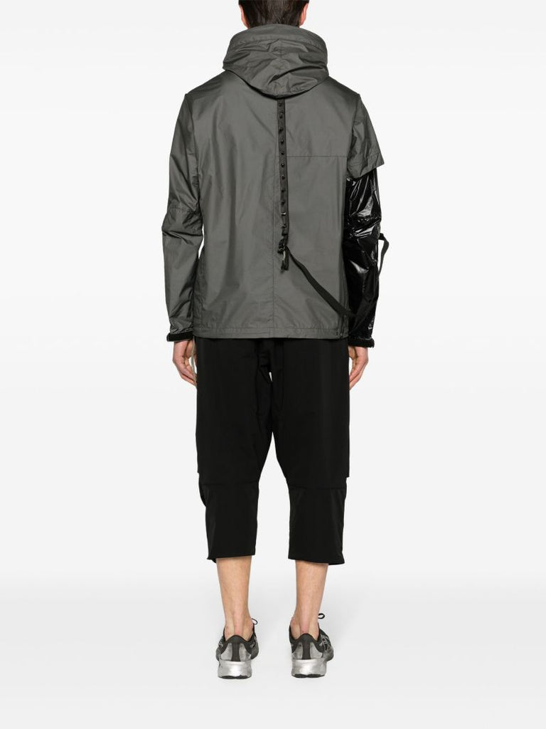 Grey J36-ws Hooded Windbreaker