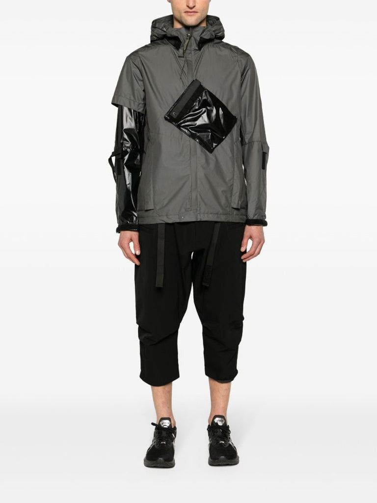 Grey J36-ws Hooded Windbreaker