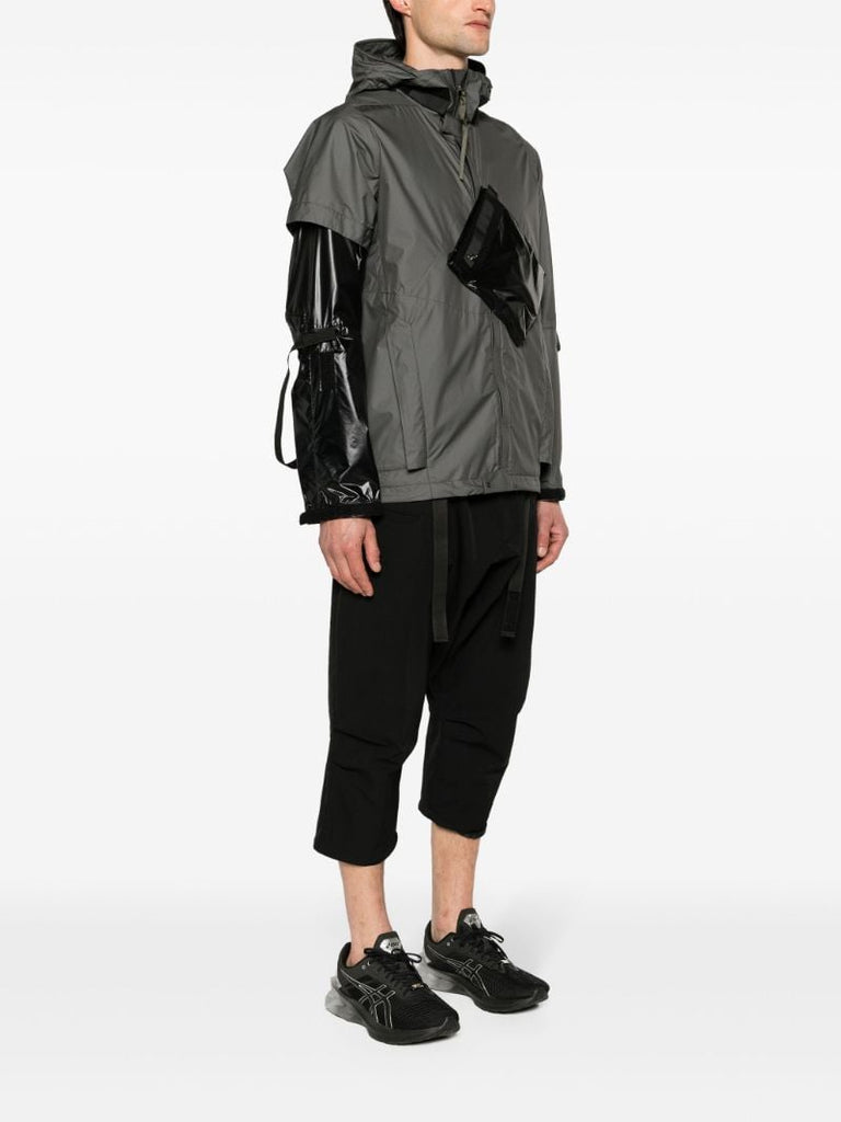 Grey J36-ws Hooded Windbreaker