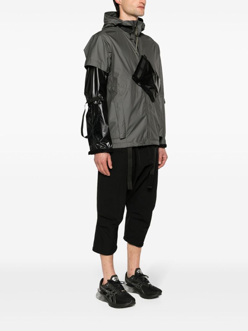 Grey J36-ws Hooded Windbreaker
