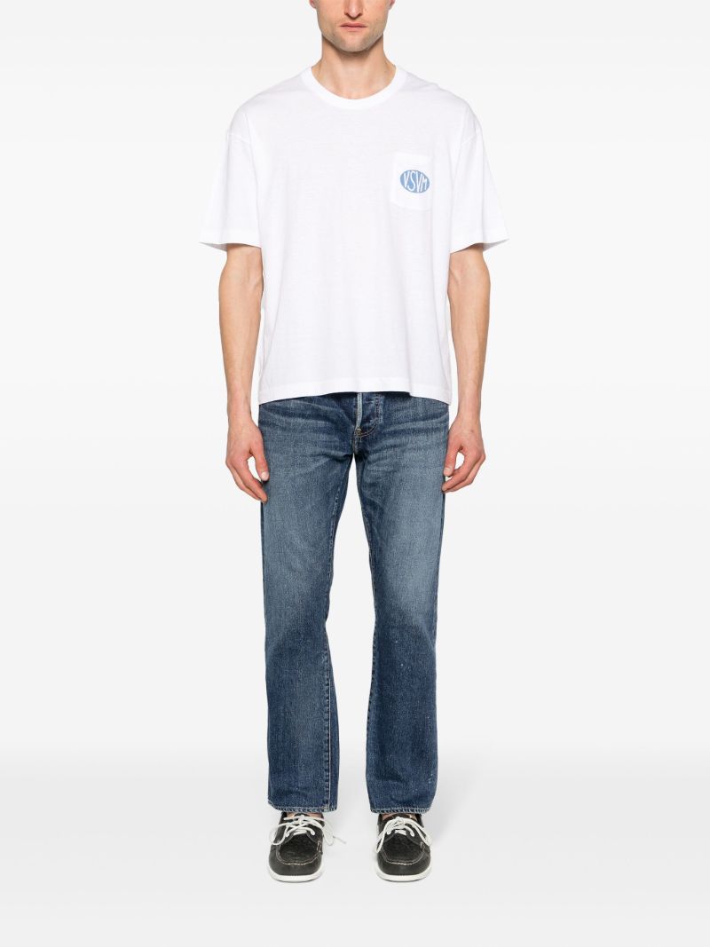 White Logo-print Cotton T-shirt